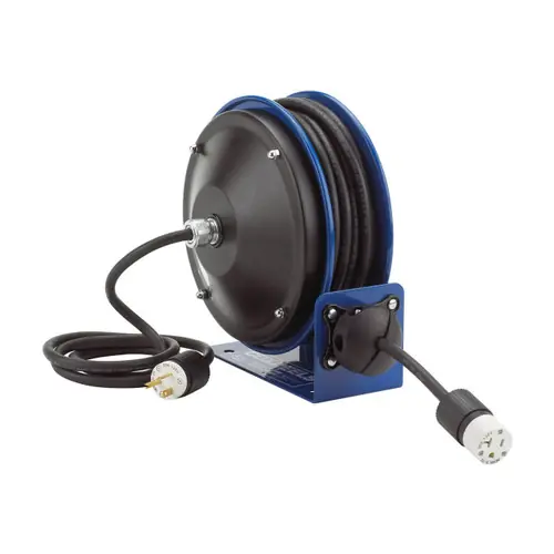 Coxreels PC10 Series Compact Power Cord Reel - 30 ft., 16/3 Cord w/ Single Receptacle