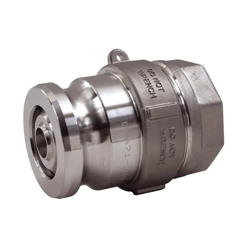 Dixon Stainless Steel Dry Disconnect 2 1/2 in. Adapter x 2 in. Female NPT - EPDM Seal