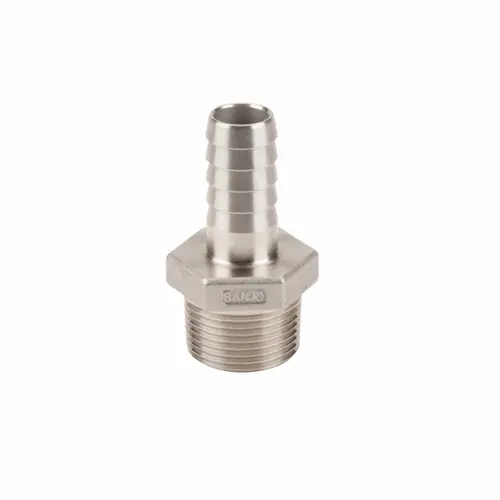 Banjo 1 in. x 3/4 in. 316 Stainless Steel Hose Barbs