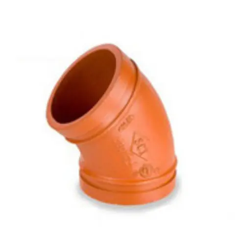 Smith Cooper 14 in. Grooved 45° Elbow - Standard Radius - Fig. 65F