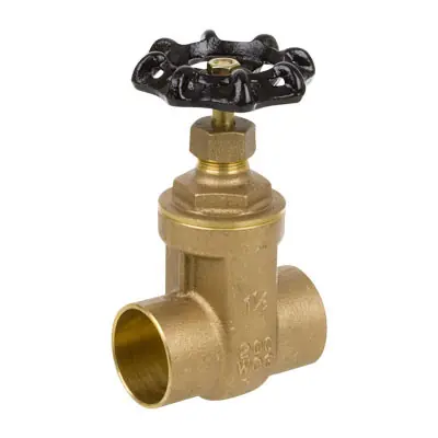 Smith Cooper Brass 1/2 in. 200 WOG Full Port Gate Valve - Sweat