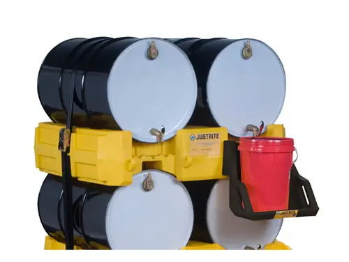Justrite 28668 EcoPolyBlend Drum Management System Stack Module - Yellow