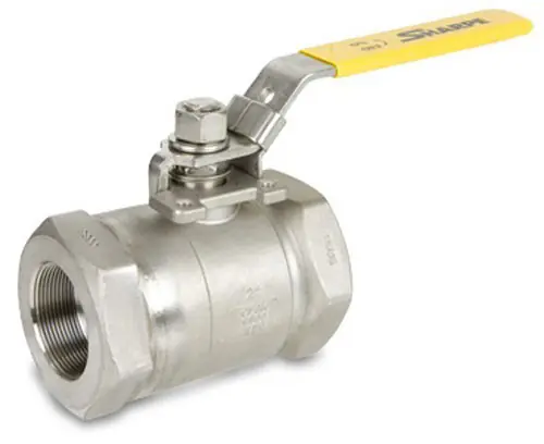 Sharpe 1 1/2 in. NPT Threaded Stainless Steel 6000 WOG Ball Valve w/ Locking Handle