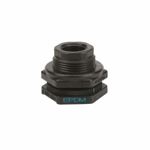 Banjo 1 in. Poly Bulkhead EPDM Tank Fitting