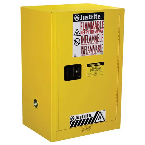 Justrite Sure-Grip EX 12 Gallon Compac Safety Cabinet - Manual Close