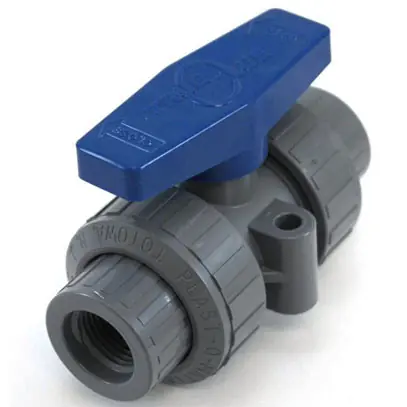 Plast-O-Matic Series MBV 3/4 in. Poly Manual Ball Valves w/ FKM Seals