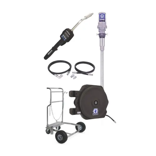 Graco LD Series 3:1 Mobile Mount 7.8 GPM Oil Pump Package w/ Preset Meter