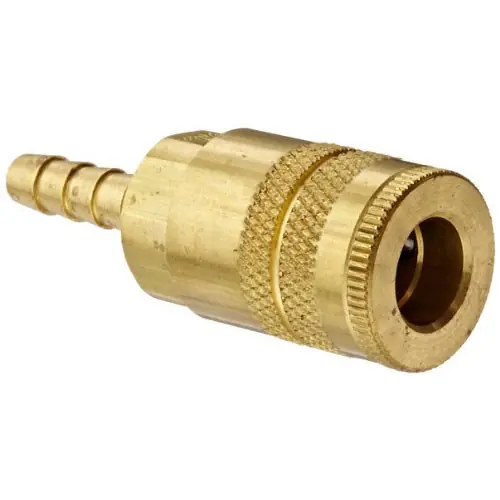 Dixon Brass Air Chief Industrial Coupler 3/8 in. Hose Barb x 1/4 in. Body