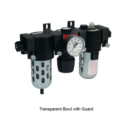 Wilkerson C16 1/2 in. Compact Combo Unit with Transparent Bowl & Guard - Auto Drain
