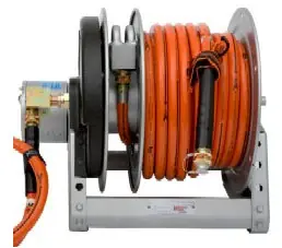 Hannay Reels EF2200 Power Rewind Reel Assembly for CORE Hydraulic Dual Hose Rescue Tools - With Hose - 1/4" - 100 - Left Top - EF2220-17-18 LT
