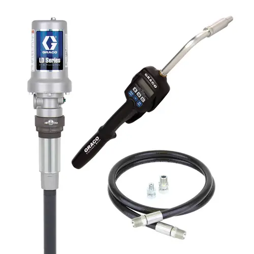 Graco LD Series 5:1 Stationary Mount 6.7 GPM Oil Pump Package w/ Preset Meter