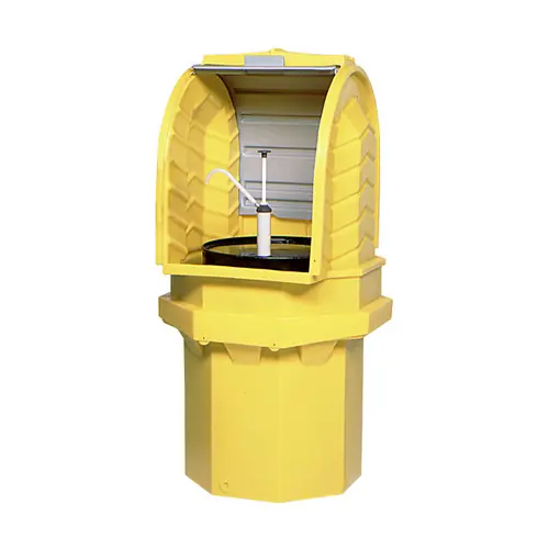 UltraTech 9641 Ultra-Hard Top P1 Plus Spill Pallet, One Drum with Drain SPCC