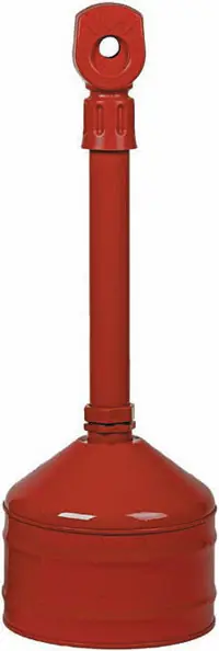 Justrite 5 Gal Heavy Duty Butt Cans (Red)