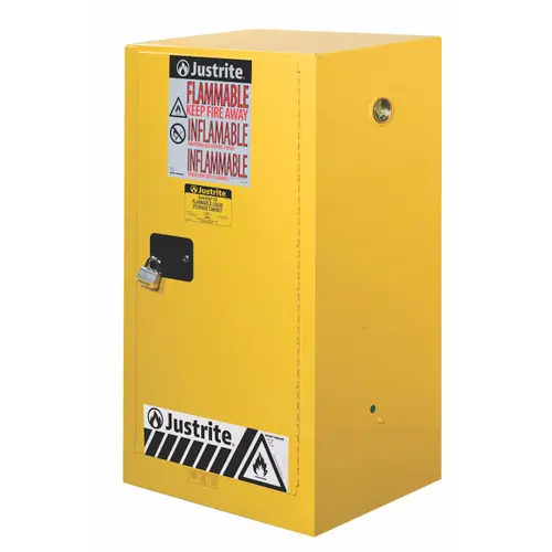 Justrite Sure-Grip EX 15 Gallon Compac Safety Cabinet - Manual Close