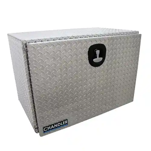 Chandler Equipment Aluminum Tread Plate Underbody Tool Box w/ Single Latch Door - 36x24x24
