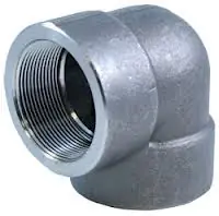 Smith Cooper 2000# Forged Carbon Steel 1 1/2 in. 90° Elbow -Threaded - Fig. 42E 2