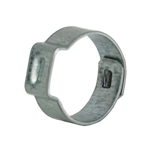 Dixon 23/32 in. Zinc Plated Steel Pinch-On Single Ear Clamp - 100 QTY