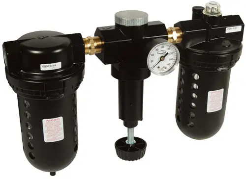 Wilkerson C31 1 in. Jumbo Combo Unit with Transparent Bowl & Guard - Auto Drain