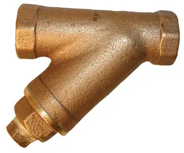 Matco Norca 2 1/2 in. Cast Bronze Y-Strainer w/ Brass Plugs - 20 Mesh