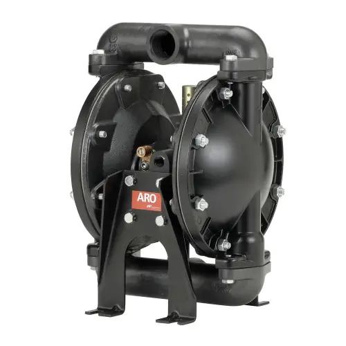 ARO PRO Metallic Series 1 in. NPTF Aluminum Air Diaphragm Pump w/ PTFE with Santoprene Backup Diaphragms, PTFE Balls & Polypropylene Seats