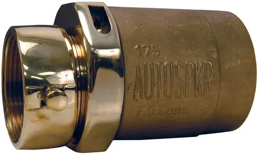 Dixon Powhatan Brass Double Female Spring Check Type Snoot - 3 in Female NPT x 3 in. Female NH (NST)