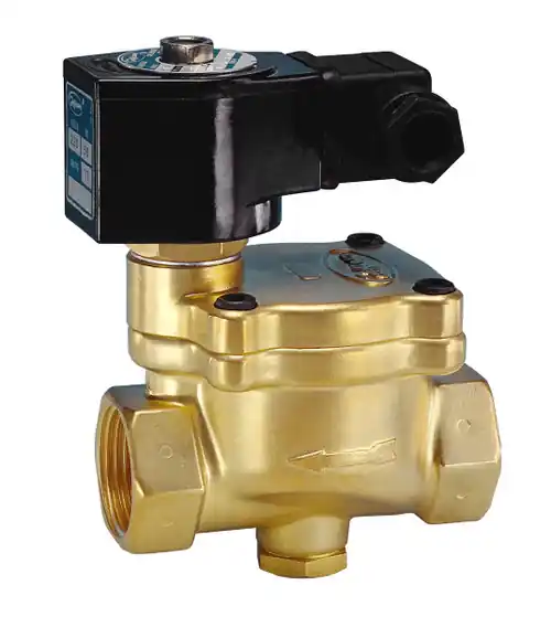 Jefferson Valves 1342 Series 2-Way Brass Explosion Proof Solenoid Valves - Normally Closed - 2 in., 120/60V AC Voltage