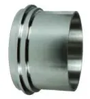Dixon Sanitary John Perry Long Plain Weld Ferrule - 316L Stainless Steel - 3 in.