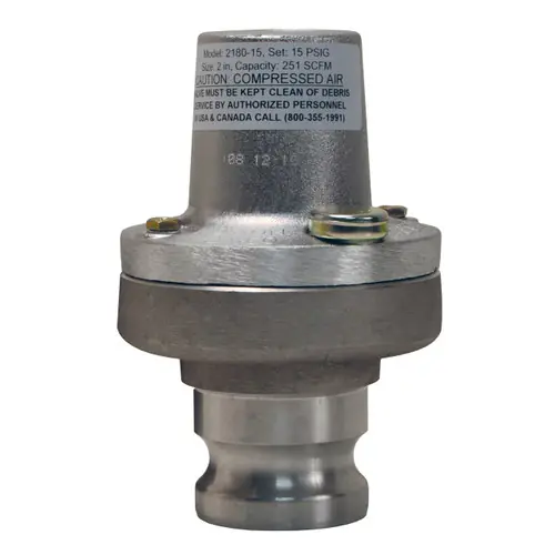 Dixon Bayco 2 in. Male Adapter Trailer/Tank Mounted Air Relief Valves - 15 PSI