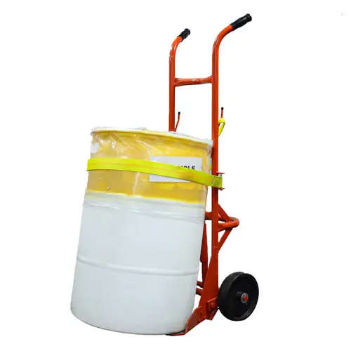 MECO Standard Poly Drum Truck with 10 in. Rubber Wheels