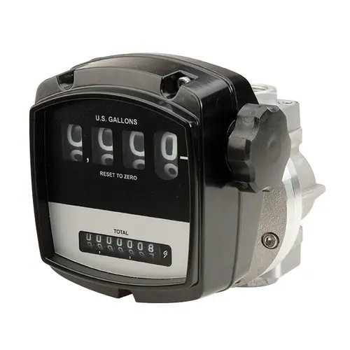 GPI Flomec OM Series 1 1/2 in. NPT Stainless Steel Mechanical Oval Gear Meter
