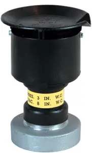 OPW 523V Pressure Vacuum Vent - 3 in. Female NPT - 1 oz/sq inch - 7,000 SCFH - Silver