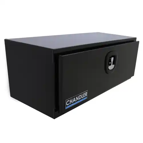 Chandler Equipment Powder Coated Carbon Steel Underbody Tool Box w/ Single Latch Door - 36x16x14
