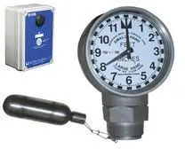 Morrison Bros. 918 Series 2 in. Female NPT Clock Gauge & Alarm w/ Drop Tube Float - Feet & Inches