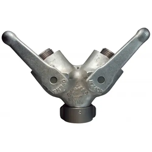 Dixon 1 1/2 in. NH(NST) x 1 1/2 in. NH(NST) Forestry Grade Aluminum 1/4 Turn Ball Type Wye Valves