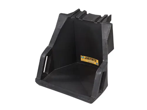 Justrite EcoPolyBlend Drum Management System Dispensing Shelf - Black