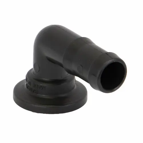 Banjo Poly 1 in. Standard Port Flange x 1 in. Hose Barb 90° Elbow