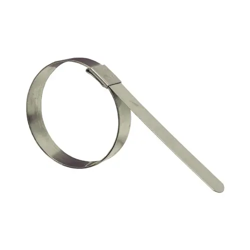 Dixon 1 1/4 in. ID Center Punch Stainless Steel Pre-formed Band Clamps - 100 Qty
