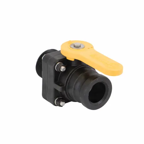 Banjo Stubby Valve 2 in. M Adapter x 2 in. M NPT Standard Port Ball Valve