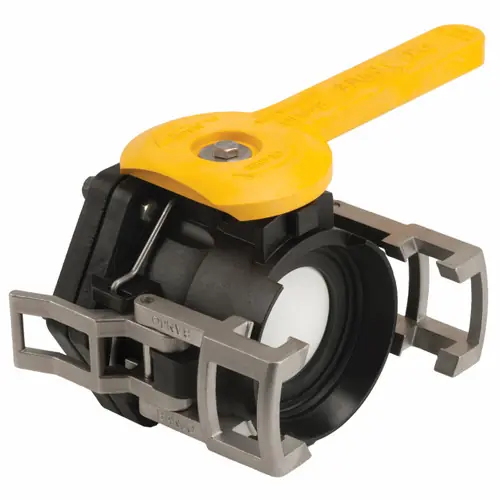 Banjo 3 in. Full-Port Female Dry-Mate x 3 in. Female NPT Polypropylene Valve w/ FKM Seals