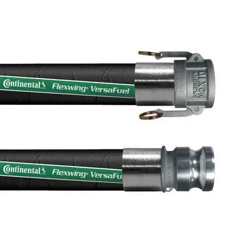 Continental ContiTech Flexwing Versafuel 2 in. 150 PSI Fuel Transfer Hose Assemblies w/ Part C Female Coupler x Part E Male Adapter Ends