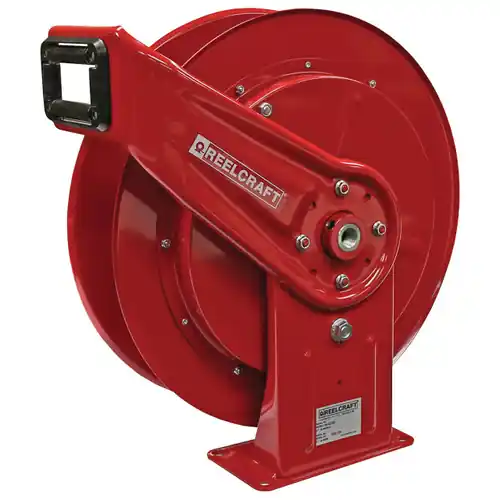 Reelcraft Series HD70000 3/8 in. x 100 ft. Heavy Duty Spring Retractable Low Pressure Air/Water Hose Reel - Reel Only
