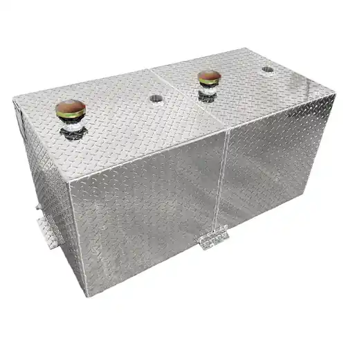 72 Gallon Aluminum Rectangle Split Fuel Transfer Tank