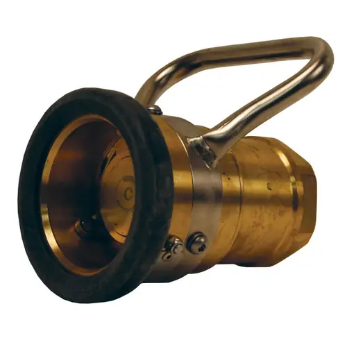 Dixon 2 in. Brass Dry Disconnect Coupler x Female NPT w/ FKM Seals