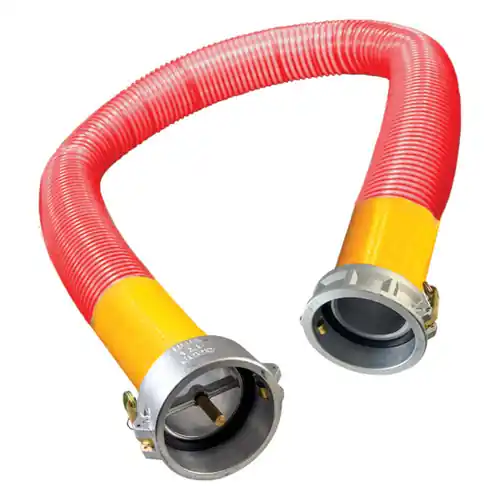 Texcel 4 in. SPVC-VRH-4 Vapor Hose Assemblies w/ Part C Female Coupler x CV Ends