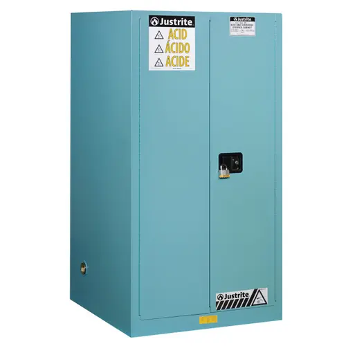 Justrite Sure-Grip Ex 90 GallonClassic Safety Cabinet for Corrosives - Self-Close