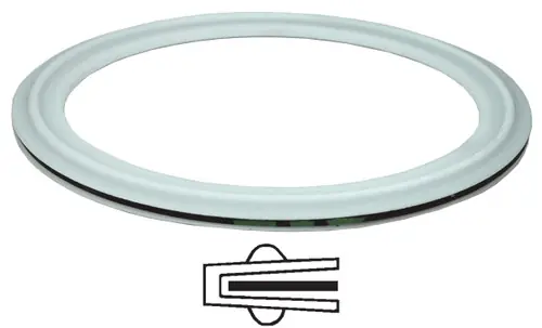 Dixon Sanitary PTFE Envelope Clamp Gaskets w/ EPDM Filler