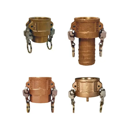 Dixon 2 in. Brass EZ Boss-Lock Cam & Groove Couplers