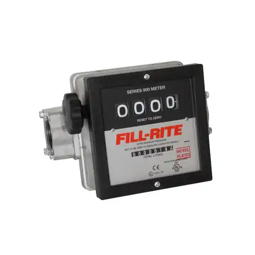 Fill-Rite 901N Series 1 1/2 in. BSP Nickel Plated Flow Meter (Gallons)