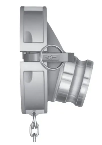 PT API Coupler x 4 in. Male Drop Adapter