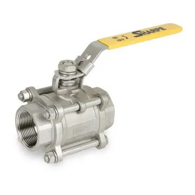 Sharpe 1/2 in. NPT 3-Piece 316 Stainless Steel 1000 WOG Ball Valve - Full Port